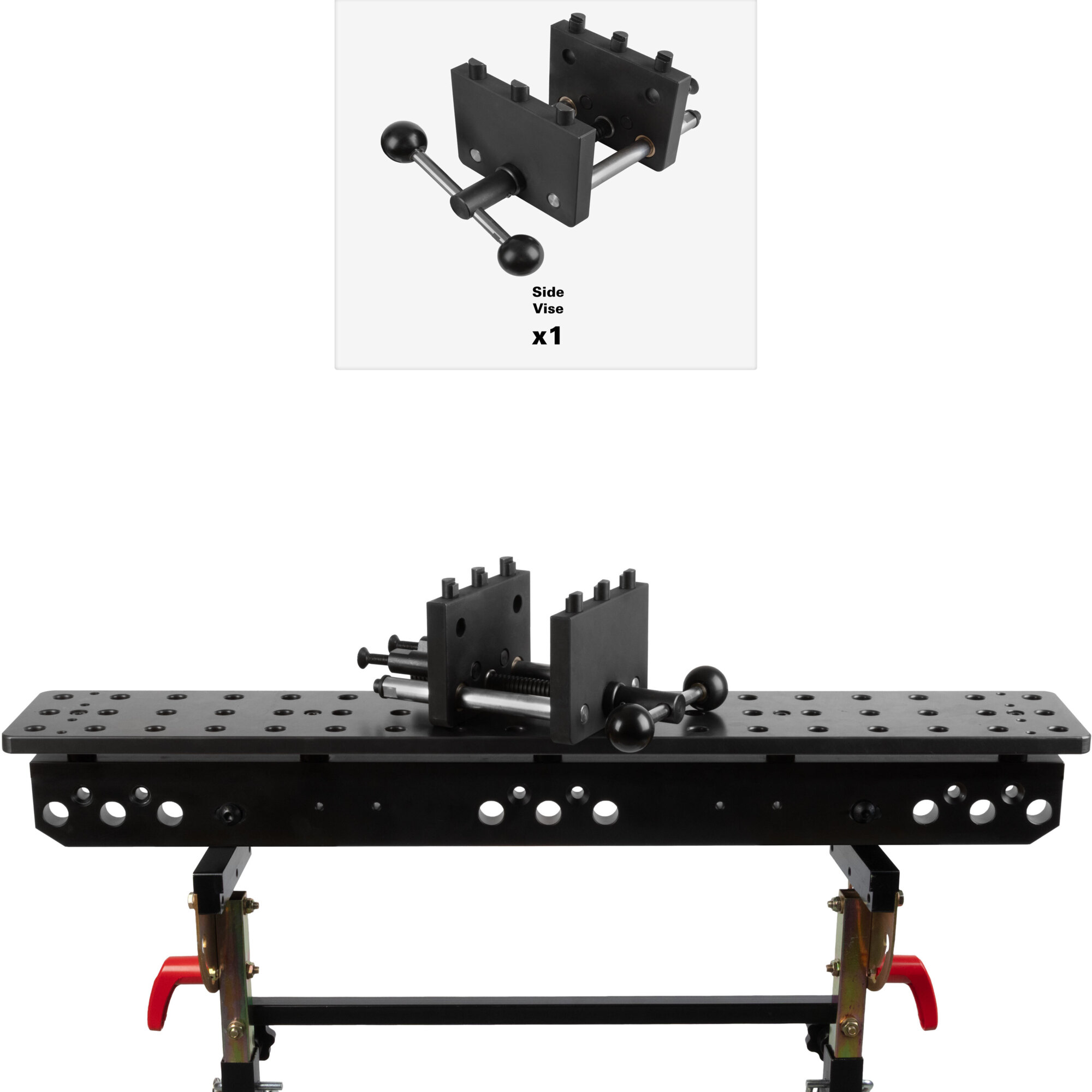 Strong Hand Tools Plate with Nomad and Side Vise — 36in. x 6in., Model# TSB366-NF5